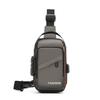 Anti-theft Men's Chest Bag USB Charging Port Shoulder Crossbody Bag Password Sling Bag  Travel