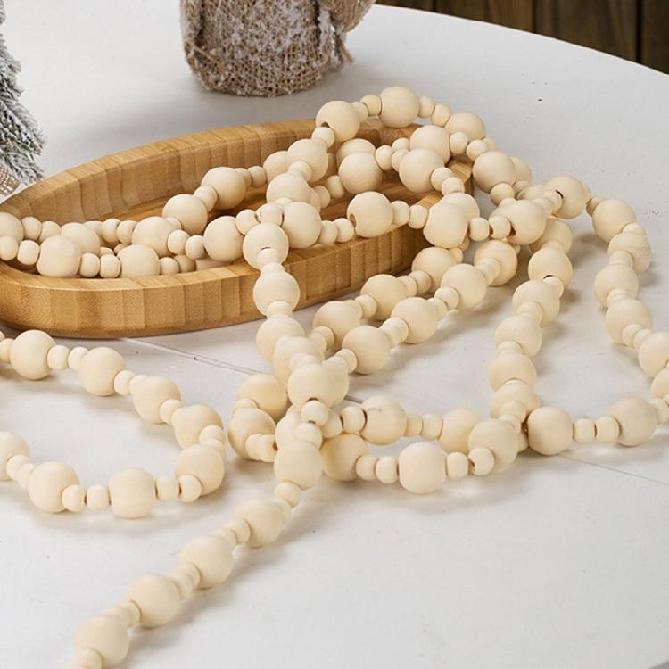 Easy To Hanging Wooden Bead Chains For Christmas Tree Decorations Holiday Homes Party Supplies Creative Festival Crafting Projects