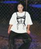 LALAFOX Corset Printing Oversized Sweat Shirt White Bq4Ch001