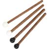 4Pcs Steel Tongue Drum Mallet Drumstick Bars 16.5cm Children's Rubber Drumstick Tips Beaters Wenge Handle Percussion Instrument Parts for Chime Bars