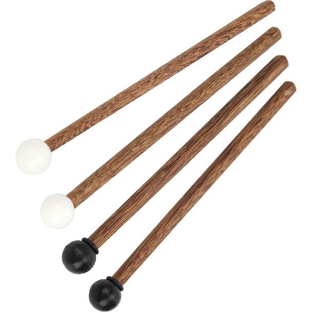 4Pcs Steel Tongue Drum Mallet Drumstick Bars 16.5cm Children s Rubber Drumstick Tips Beaters Wenge Handle Percussion Instrument Parts for Chime Bars