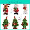 Musical Singing Dancing Christmas Tree Toy Santa Claus For Kids Xmas Gifts