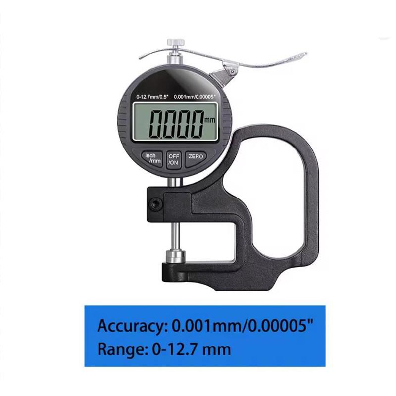 

Цифровой микрометр толщиномер инструмент для измерения ширины электронный толщиномер измерение толщины бумажной ткани металла 0,01 мм 0.001mm чёрный