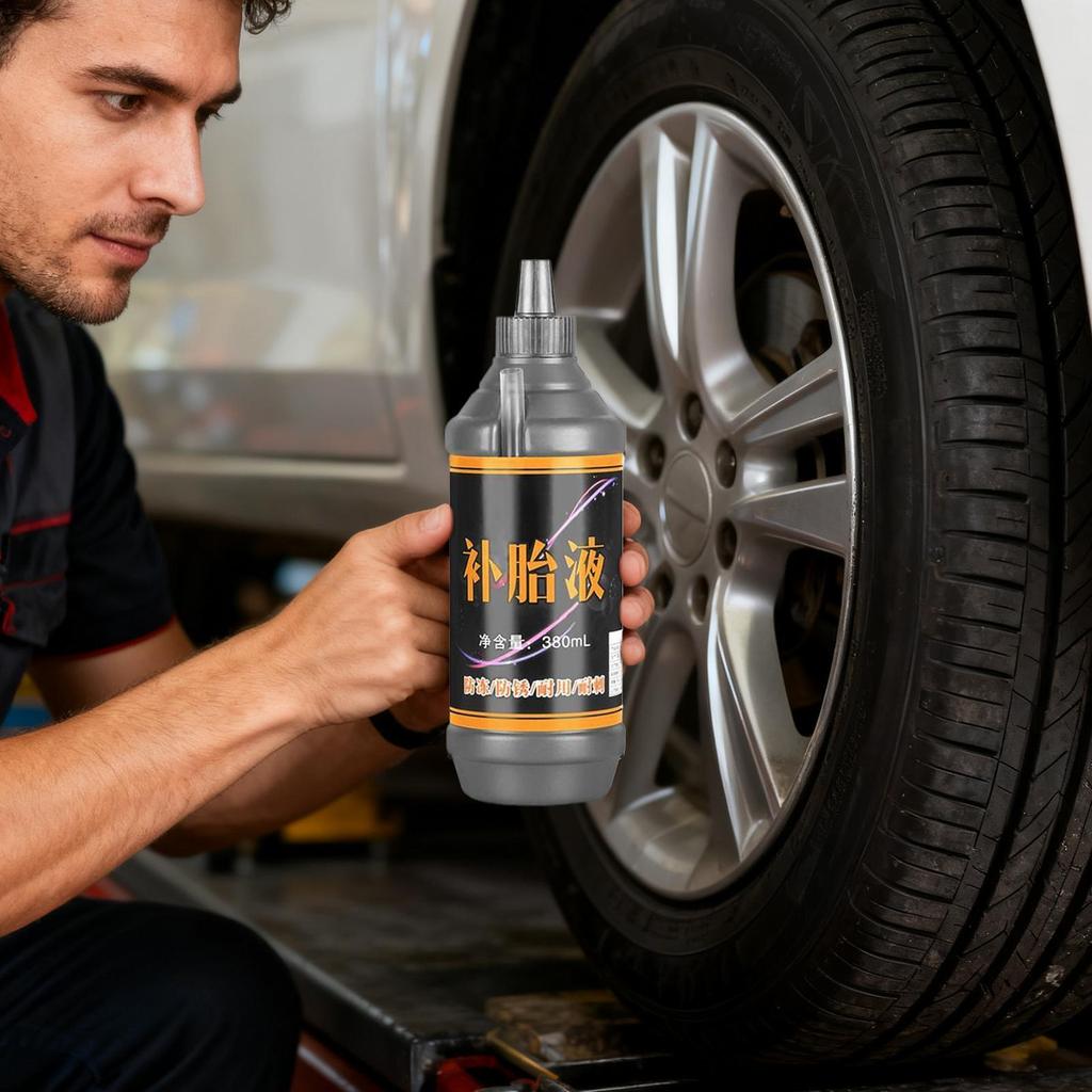 Bike Tire Sealant Quick 380ml Long-Lasting Portable Fluid Bike Tire Repair Sealant For Supplies Bicycle Car ATV Tractor Athletic