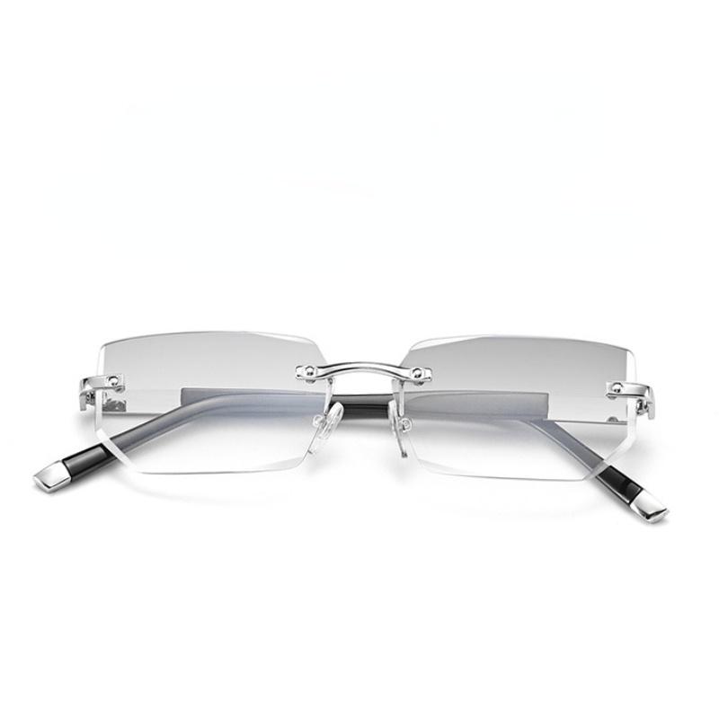 Anti Blue Light Reading Glasses For Women And Men Frameless Presbyopic Glasses +100 To +400