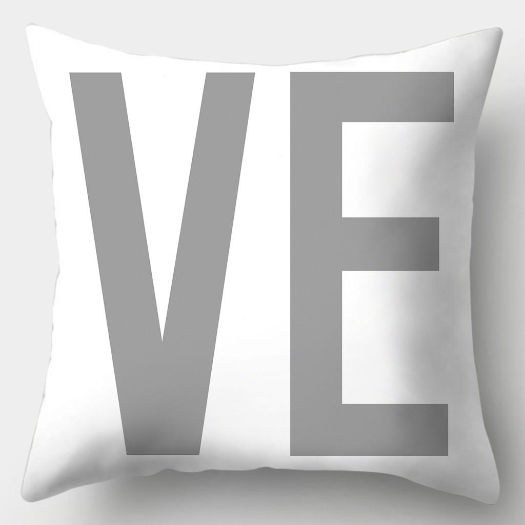 45cmX45cm Grey Series Pillowcase Square Sofa  Striped Plaid Cushion Cover