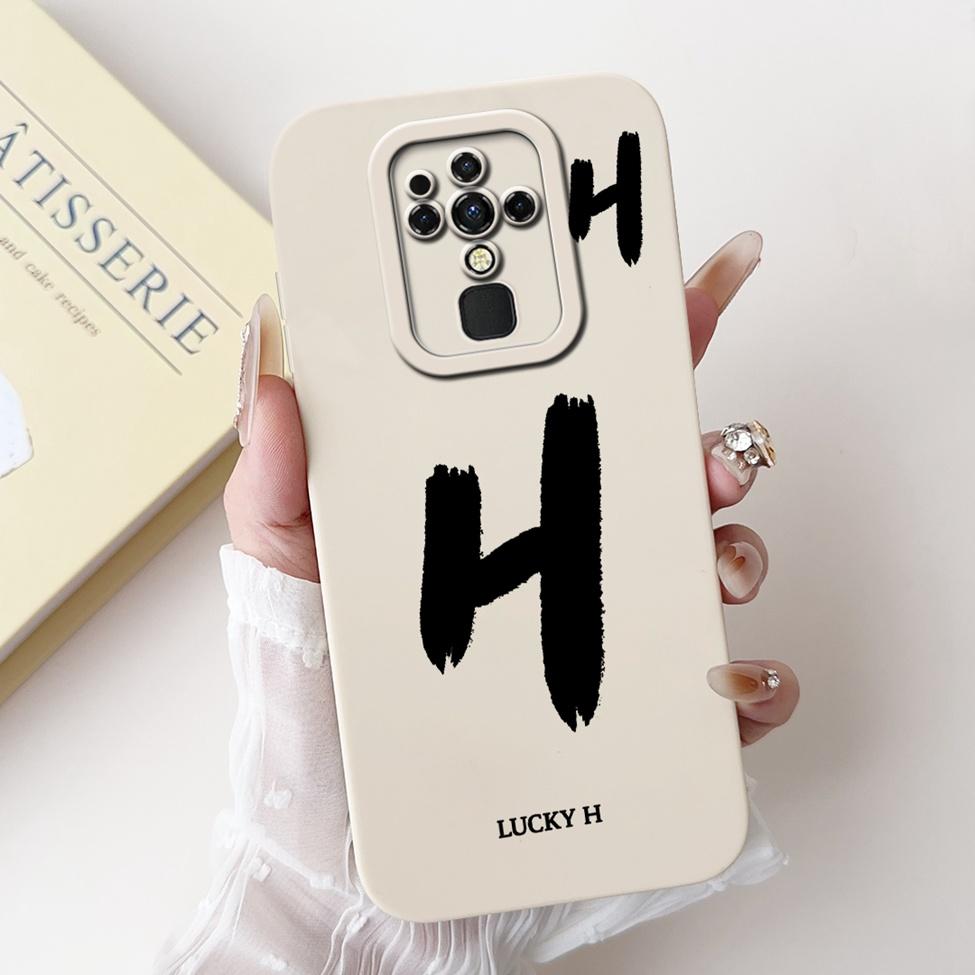For Tecno Camon 16 16Pro CE7 CE7j CE9h Cover For Tecno Camon 16 Pro Case Simple Fashion Letters Pattern Design Silicone Bumper