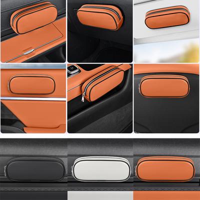Multifunctional Car Storage Bag, Magnetic Car Glasses Case