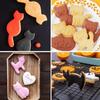 9 Piece Cat Cookie Cutters Set Stainless Steel Perfect for Kids Party Halloween Christmas Easy To Use and Clean