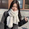 Xiaoxiangfeng Elegant Autumn and Winter New Imitation Cashmere Fringed Scarf Winter Korean Version of High-end Versatile Knitted Scarf Tide