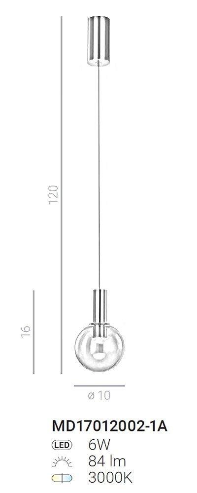 Lampa wisząca Aria MD17012002-1A Italux