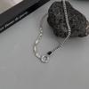 Irregular Circular Couple Necklace, Female Ins, Cool Style, Niche Design, Hip-hop, Neutral Style, Collarbone Chain, Versatile