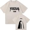 Hot Selling Unisex Loose Vintage Hip Hop Streetwear TShirt 2026 Kanye West Ye Album Pattern DoubleSided Print Casual Tshirt