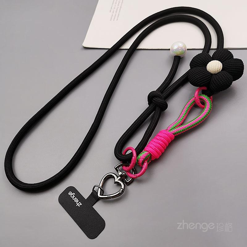 Women Crossbody Adjustable Neck Wrist Woven Phone Strap For Outdoor Travel Hiking