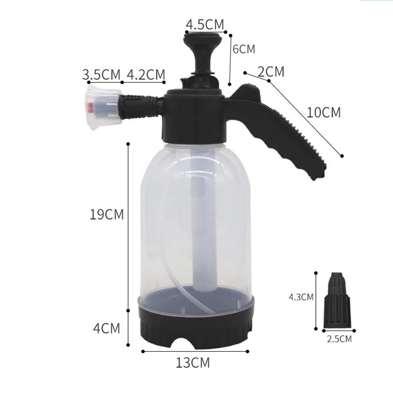 2L opryskiwacz pianowy myjnia samochodowa ręczna konewka z pianki opryskiwacz ciśnieniowy plastikowa butelka na wodę do dezynfekcji narzędzia do czyszczenia samochodu