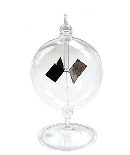 Scigeek Radiometer Solar Windmill Glass Decorative Office Desk Ornament [Scandinavian Style Gift]