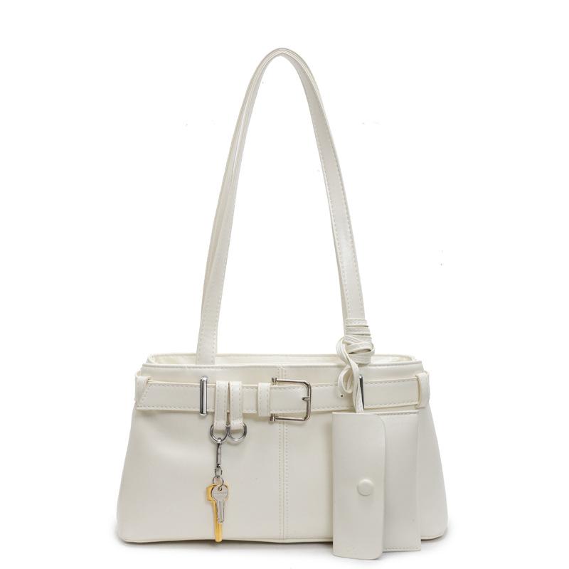 Niche Silver Underarm Bag Women's Spring and Summer New Trendy Fashion Handbag Simple and Versatile Shoulder Bag