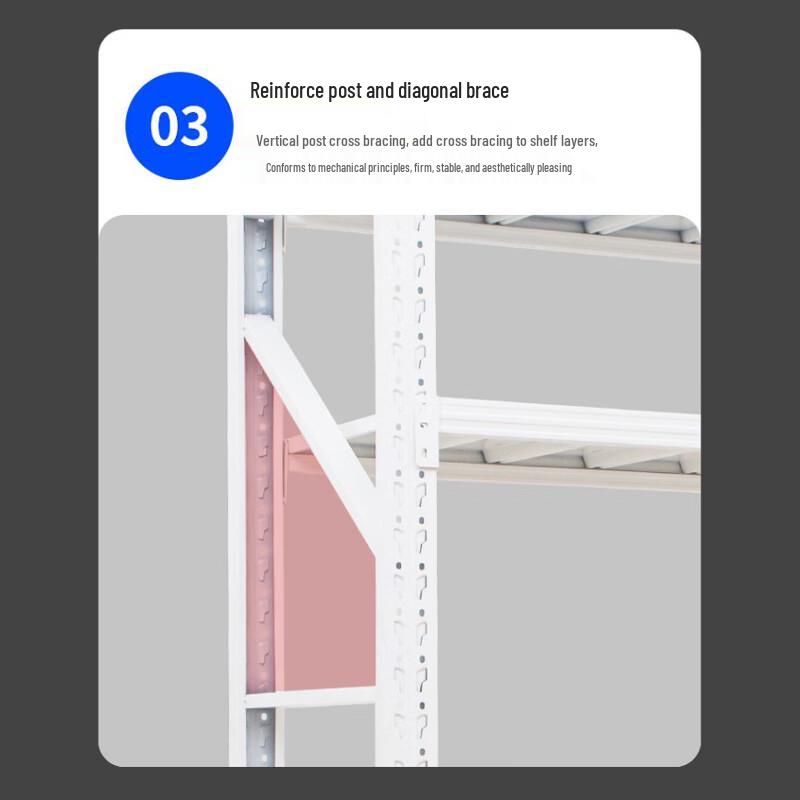 Heavy Duty 4-Tier Industrial Storage Rack
