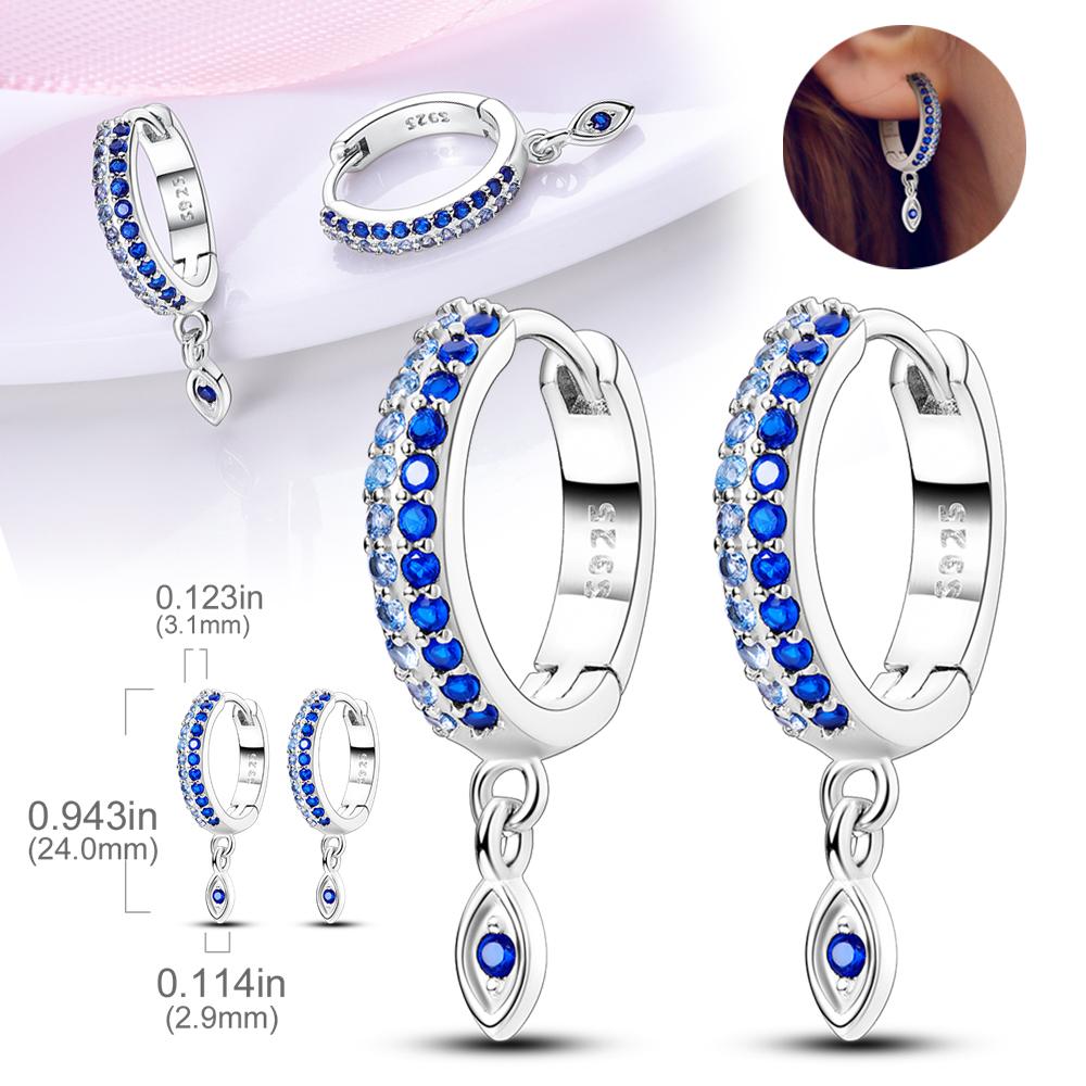 

Cross Blessing Prayerful Wish-themed Blue Earrings for Women Girls Trendy Fashion Jewelry High Quality Dainty Elegant Gift