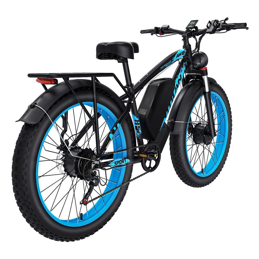 Bicicleta eléctrica VITILAN H5, motor de 2000W, batería de 52V 25Ah, velocidad máxima 64 km/h, autonomía de 105 km, neumáticos de 24x4.0 pulgadas