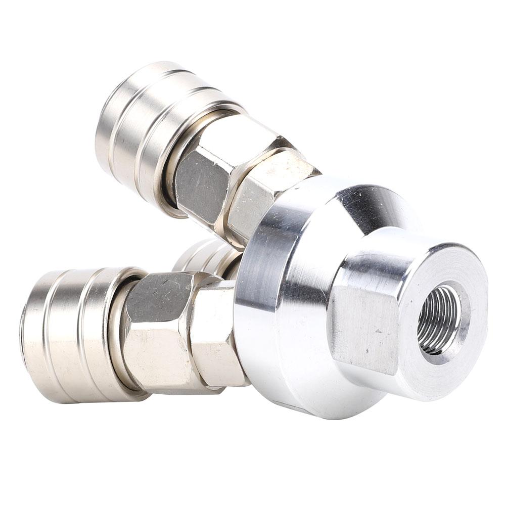 3-Wege Schnellverbinder Edelstahl Vernickelt Perlnickel Pneumatische Komponente G14in Gewinde