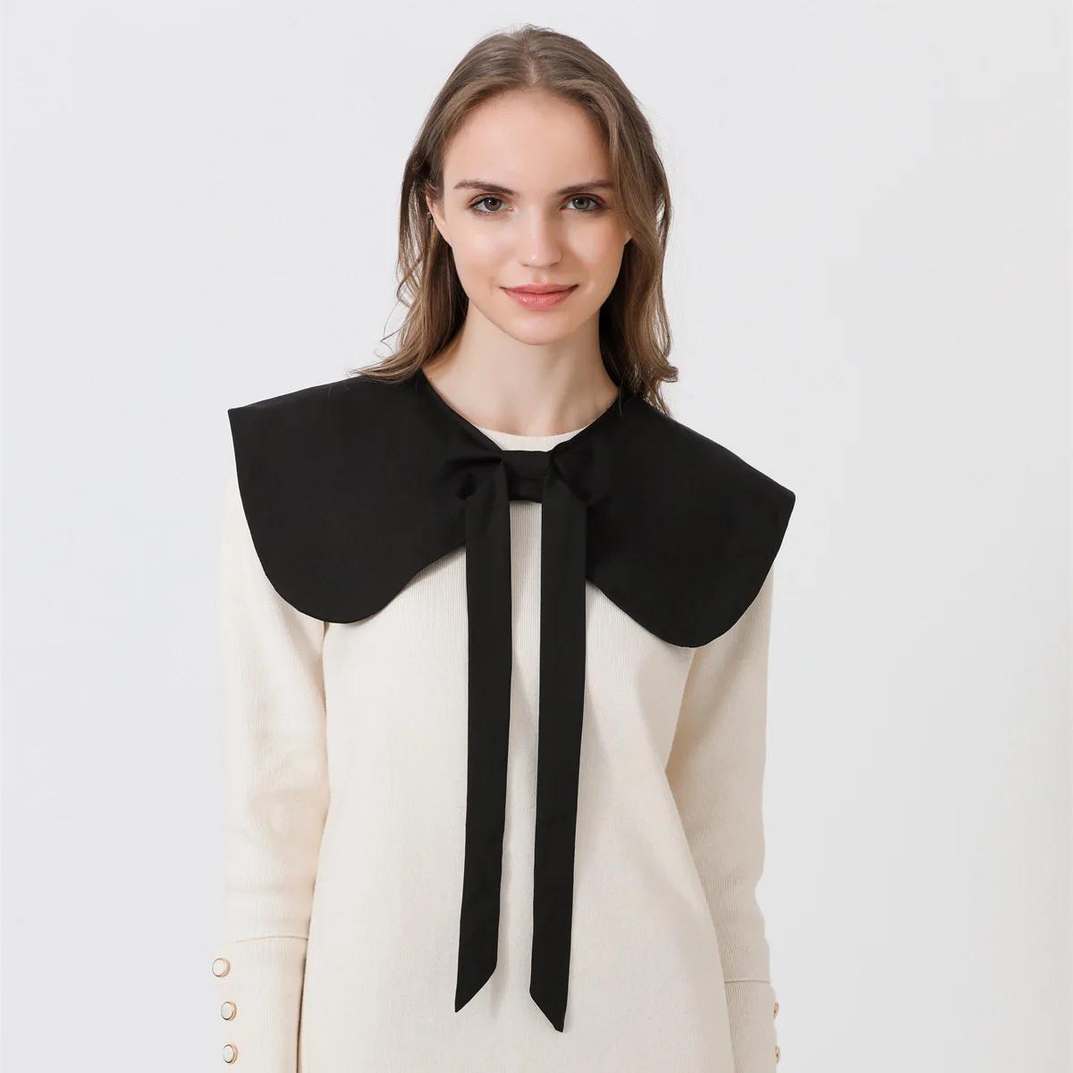 

Банты в японском стиле, накладной воротник, накидки на плечи для женщин, блузка, съемный воротник, большой лацкан, кейп, накладной воротник для девочек