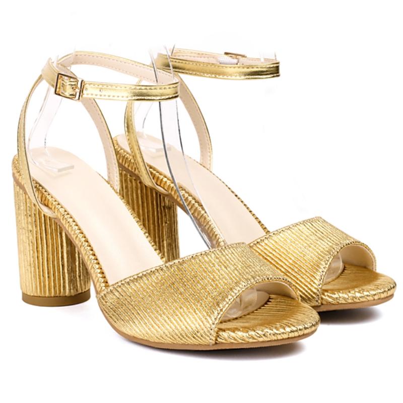 Luxusní zlaté dámské sandály Letní boty 2024 Sexy vysoké podpatky Pásky kolem kotníku Žabky Růžové boty na podpatku na párty Tanec Dámská značka