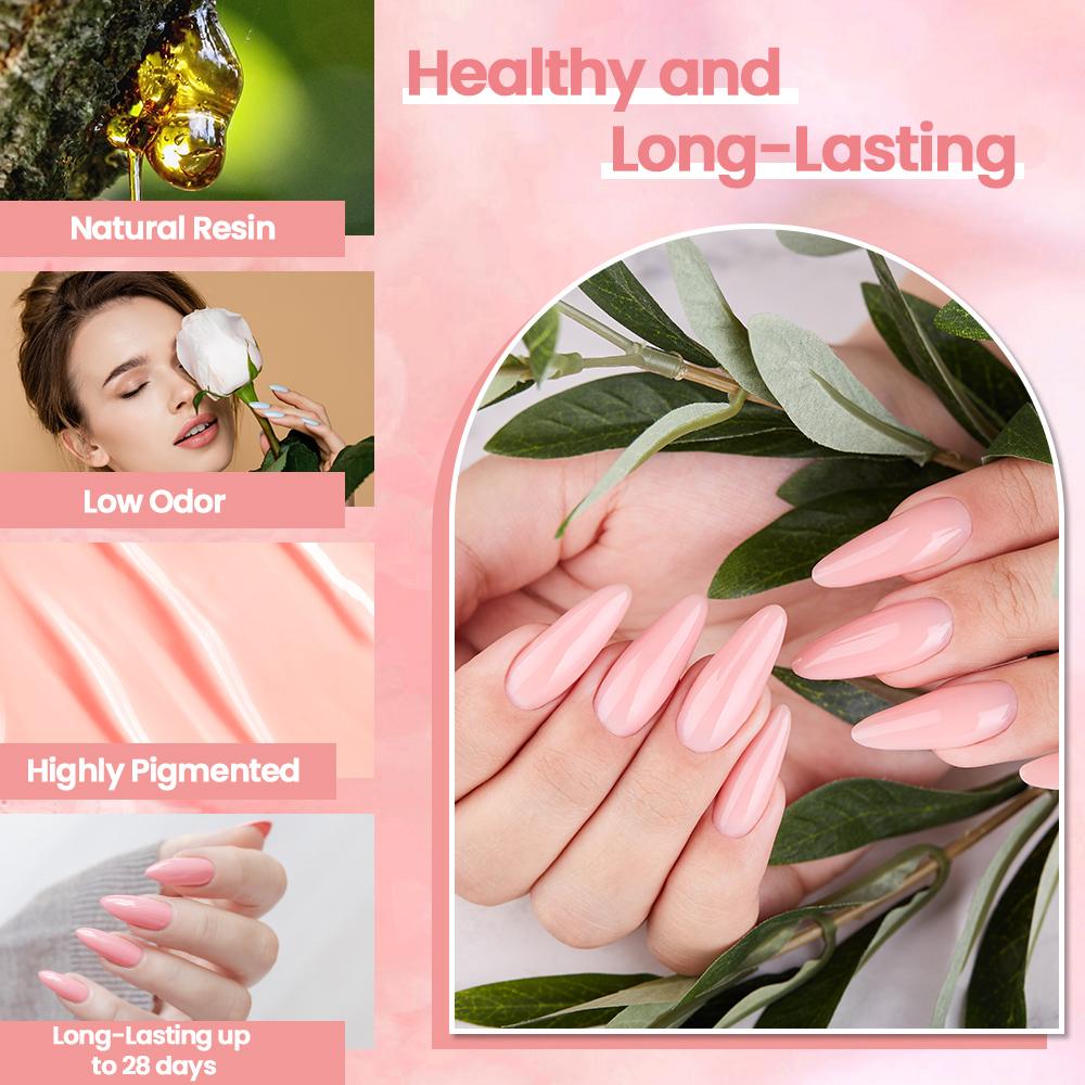 PHOENIXY 15g Poly Nail Gel Kit Crystal UV Nail Gel Extension Builder Soak Off Gel Nail Art Gel Poly Gel Kit