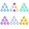 Pack of 6 Glowing Bracelets Fun Light Up Wristbands Bright LED Glowing Bracelets with Star for Kids and Adults Party Fun
