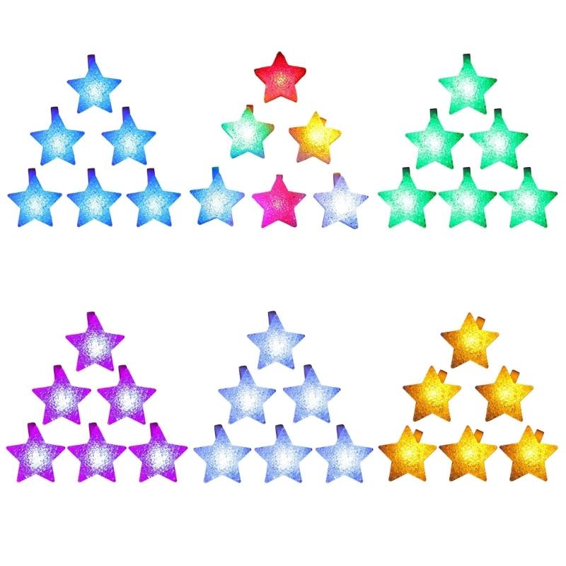 Pack of 6 Glowing Bracelets Fun Light Up Wristbands Bright LED Glowing Bracelets with Star for Kids and Adults Party Fun