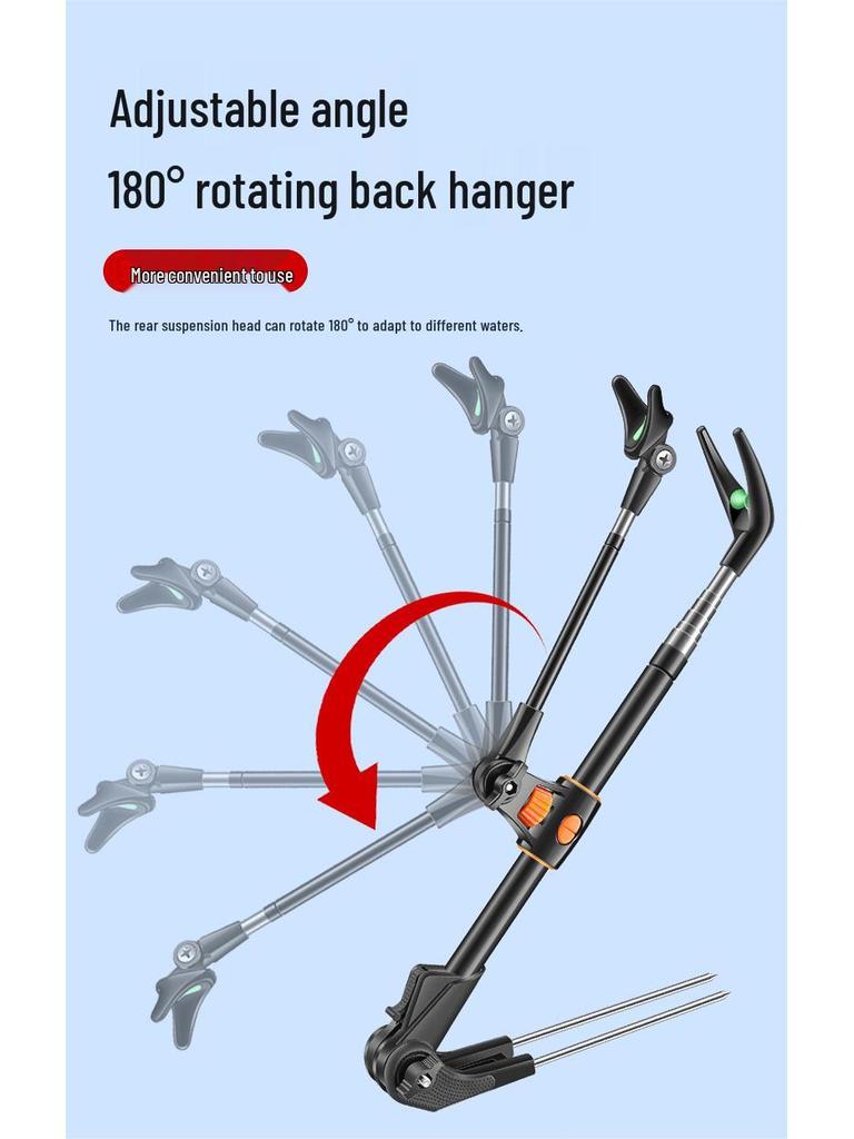 Multi-functional Stainless Steel Fishing Rod Holder and Ground Insert Stand