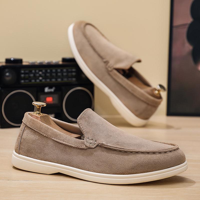 Casual Men Loafers Slip On Driving Shoes Soft Sole Fashion Lazy Peas Shoes Daily Walking Flats Male Footwear