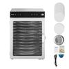 12 Trays Rotary Food Dehydrator Machine Stainless Steel 800W Fruit Drying