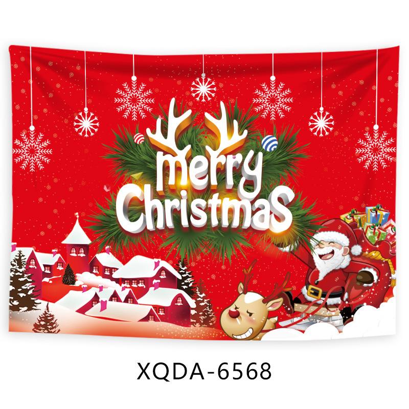 Christmas Tree Tapestry Santa Claus Hanging Cloth Background Cloth Christmas Tree