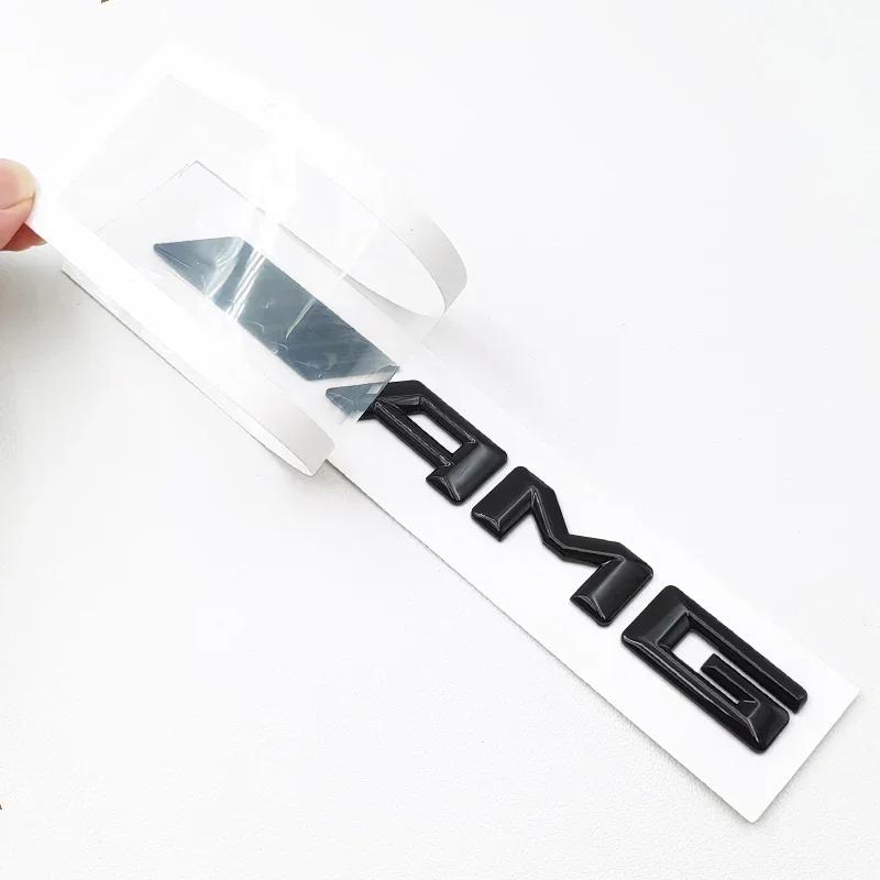 CDR1 2025 Hot New 3D ABS Black CLA45 Logo TURBO 4MATIC Badge Car Rear Star Sticker Trunk AMG Emblem For Mercedes Benz CLA 45 AMG W117