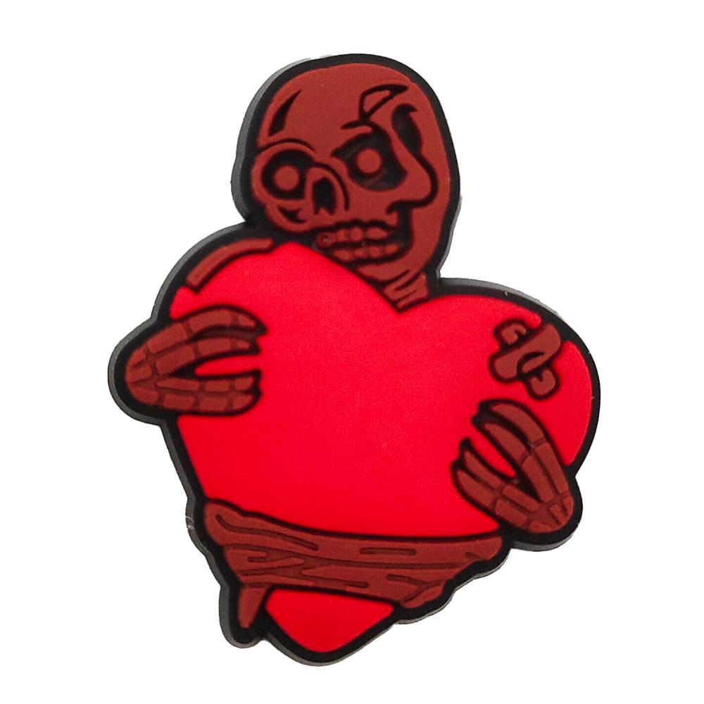 Craniu Halloween PVC Lipici Moale Farmece Drăguțe de Desene Animate pentru Pantofi