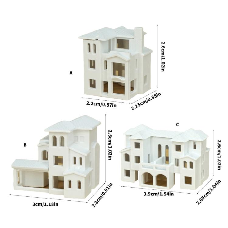 Scara N 1:500 de Vile Model Outland Casă Modernă Scenă Masă de Nisip Model de Clădire Grădină Micropaisaj Ornamente Decorațiuni