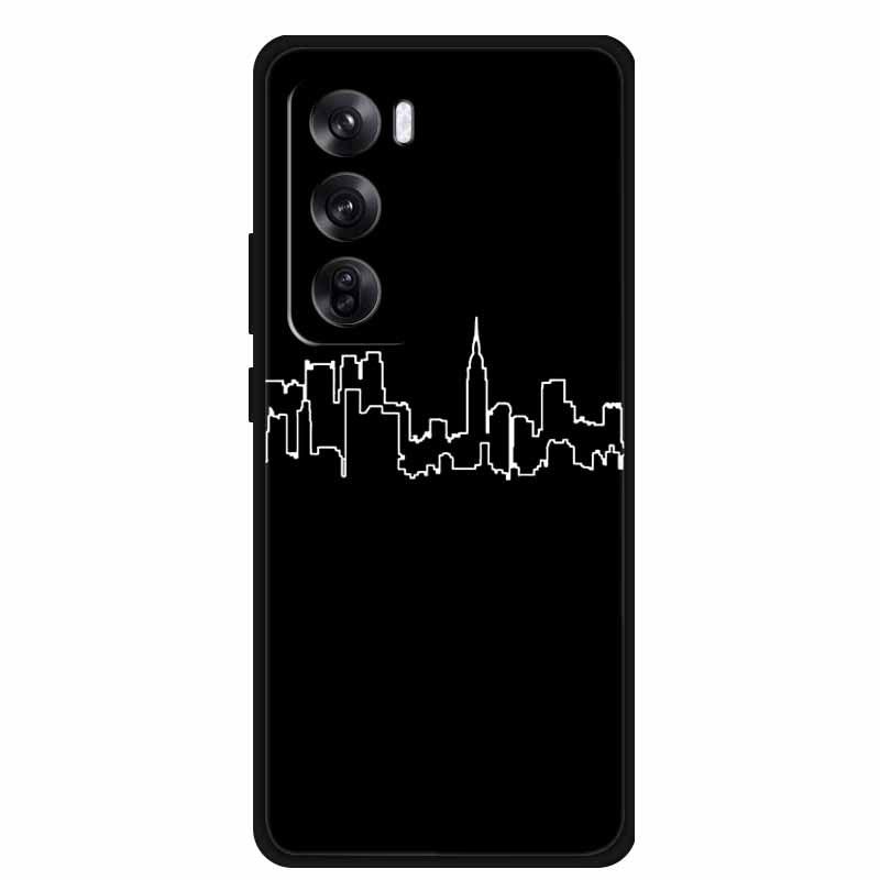 Reno 12 Pro 5G Personalized Black TPU Soft Pattern Phone Case