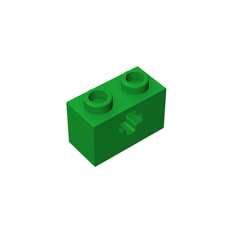 Non-Toxic 10Pcs 32064 1X2 Cross Hole Builing Blocks Moc Accessories Compatible With Brick Diy Children Toys Assembly Gift Box