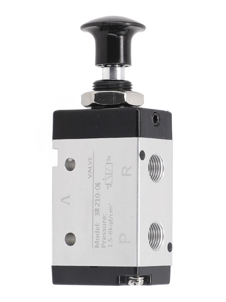 3R210-06 3R210-08 4R210-08 2 Way 3 Ports 5 Position Push And Pull Pneumatic Control Switch Reversing Manual Valve 110*30*20mm
