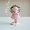 Mini Pink Girl Desktop Ornament Cartoon Frohe Weihnachten Dekorationen Zuhause Wohnzimmer Büro