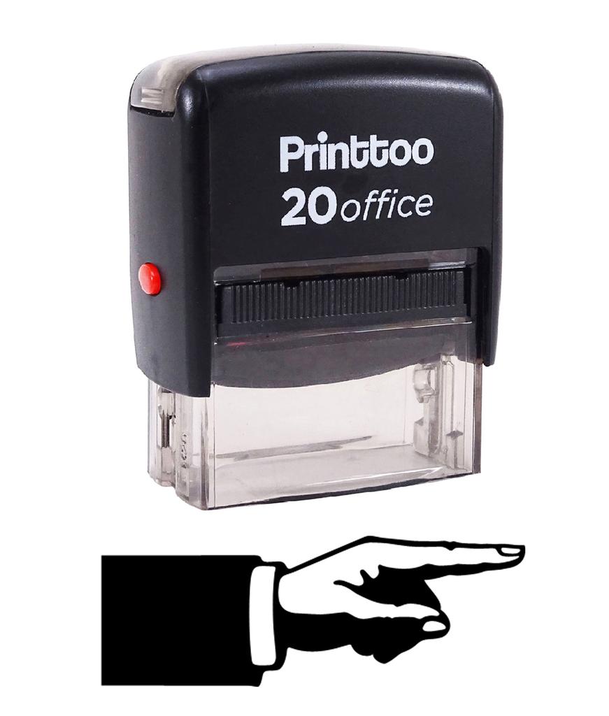 Printtoo ARROW LEFT Self Inking Rubber Stamp Office Stationary Custom