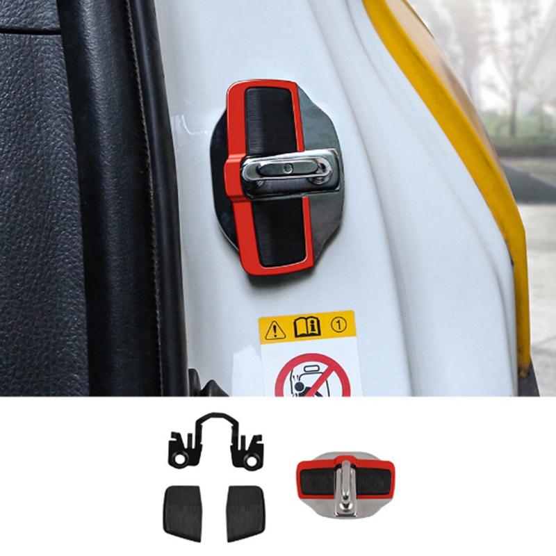 Car TRD Door Stabilizer Door Lock Protector Latches Stopper Covers For Toyota All Series Land Cruiser Alphard As Shown 1 Set