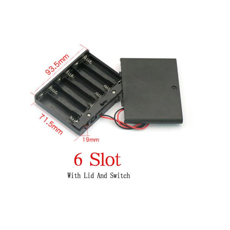 Number 5 Battery Box With Lid Switch Soldering Pin DIY Experiment Handmade Technology Model Toy Making Accessories