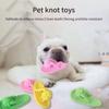 Hundekauspielzeug Baumwollpantoffel Seilspielzeug für kleine große Hunde Haustier Zähne Training Molare Spielzeuge Interaktives Hundespielzeug Hundezubehör
