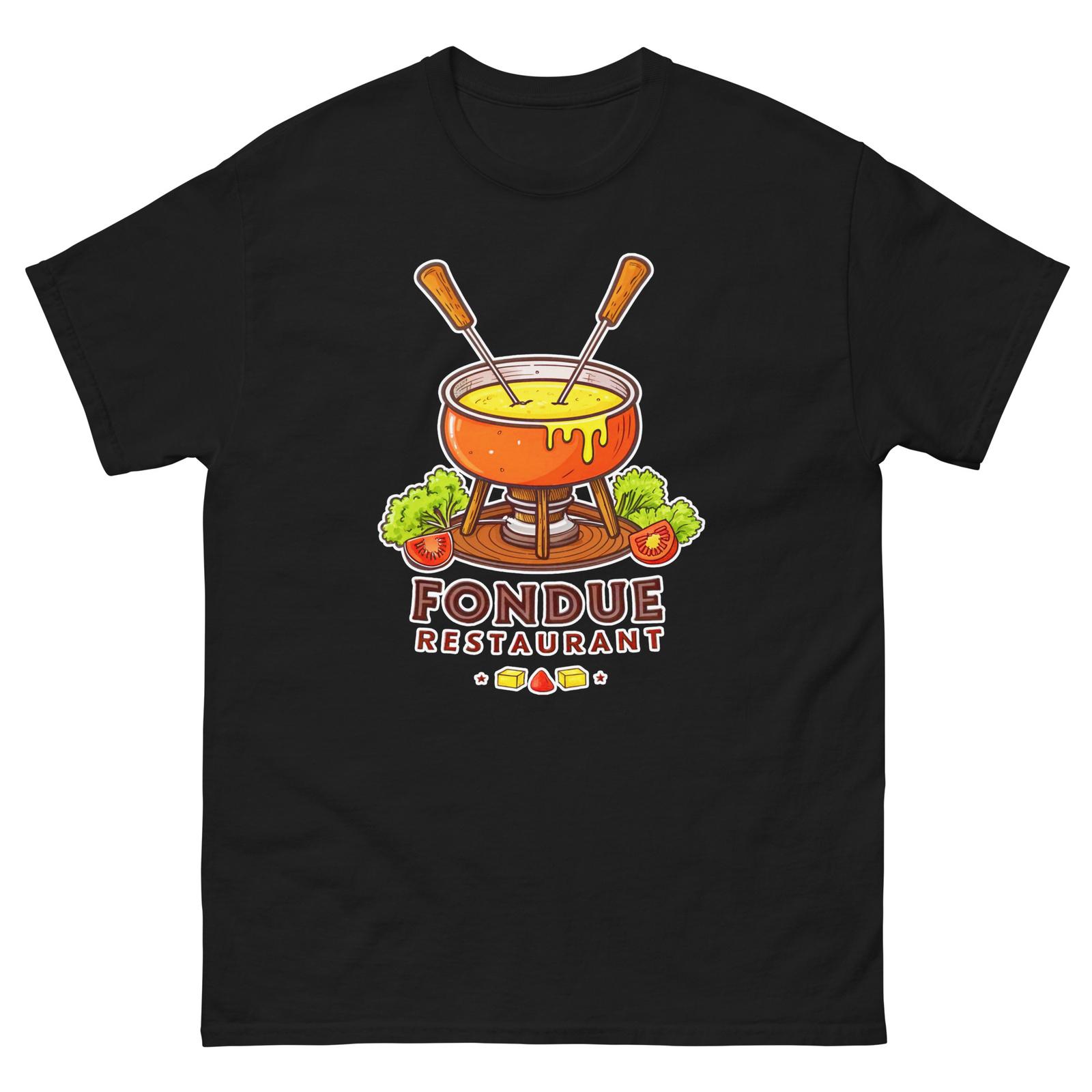 Fondue Restaurant Mountain Ski Resort Town T-Shirt S