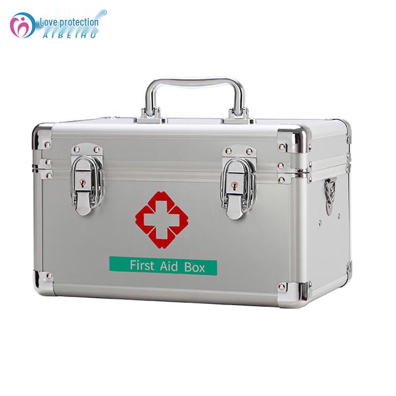 ABH 12-inch Aluminum Alloy Empty First Aid Kit 12-inch