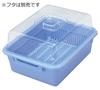 Tombo Colander and Tray Made in Width x Depth x Height Shinki Drainer, Set, Japan, 37.5 47.5 15.5cm, Blue, Assist, Gosei, No.1