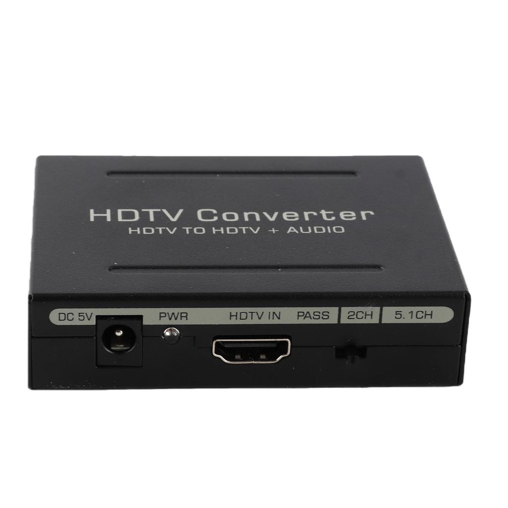 Audio Extractor Converter HighDefinition Multimedia Interface To AUDIO+ SPDIF+ R L(Black )