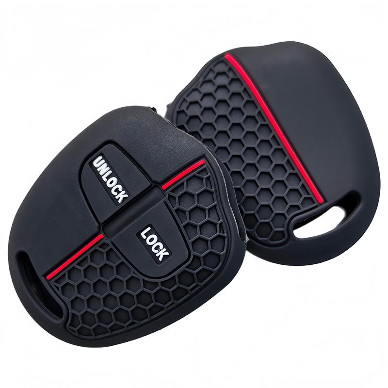 Silicone Key Case Cover Fit For Mitsubishi Lancer Ex Asx Outlander Galant Pajero 2 Buttons Remote Car Key Accessories